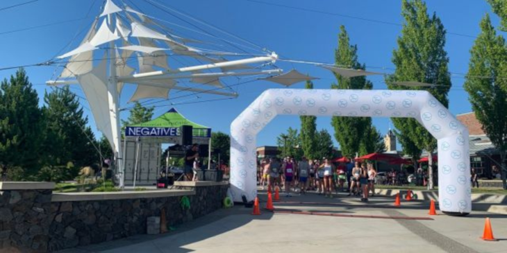 5k start line in Spokane